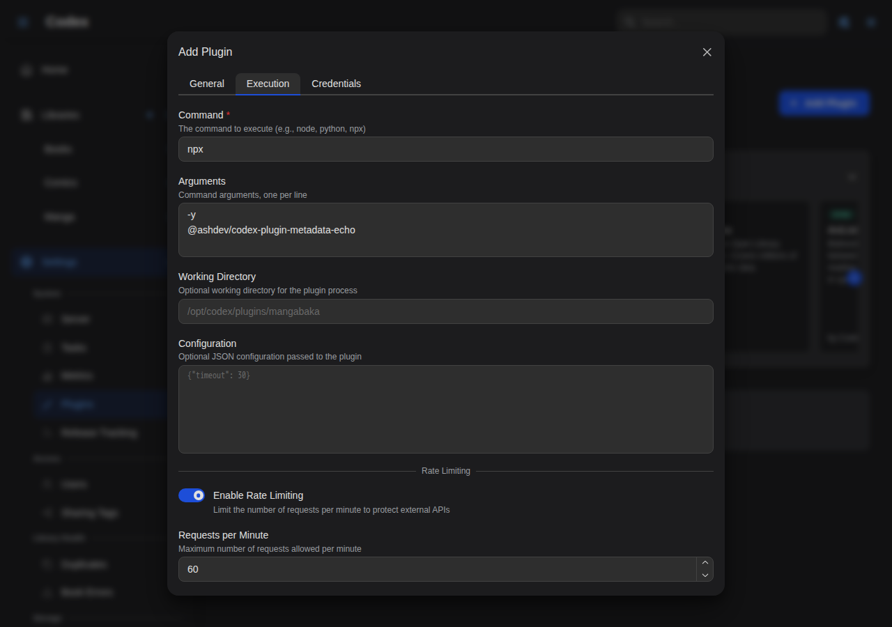 Add Echo Plugin - Execution